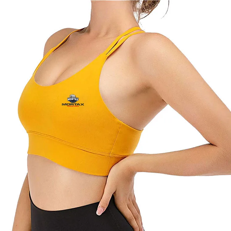 Make your own logo now available in new cheap price Bestselling Professional Logo Fine quality Sports Bra