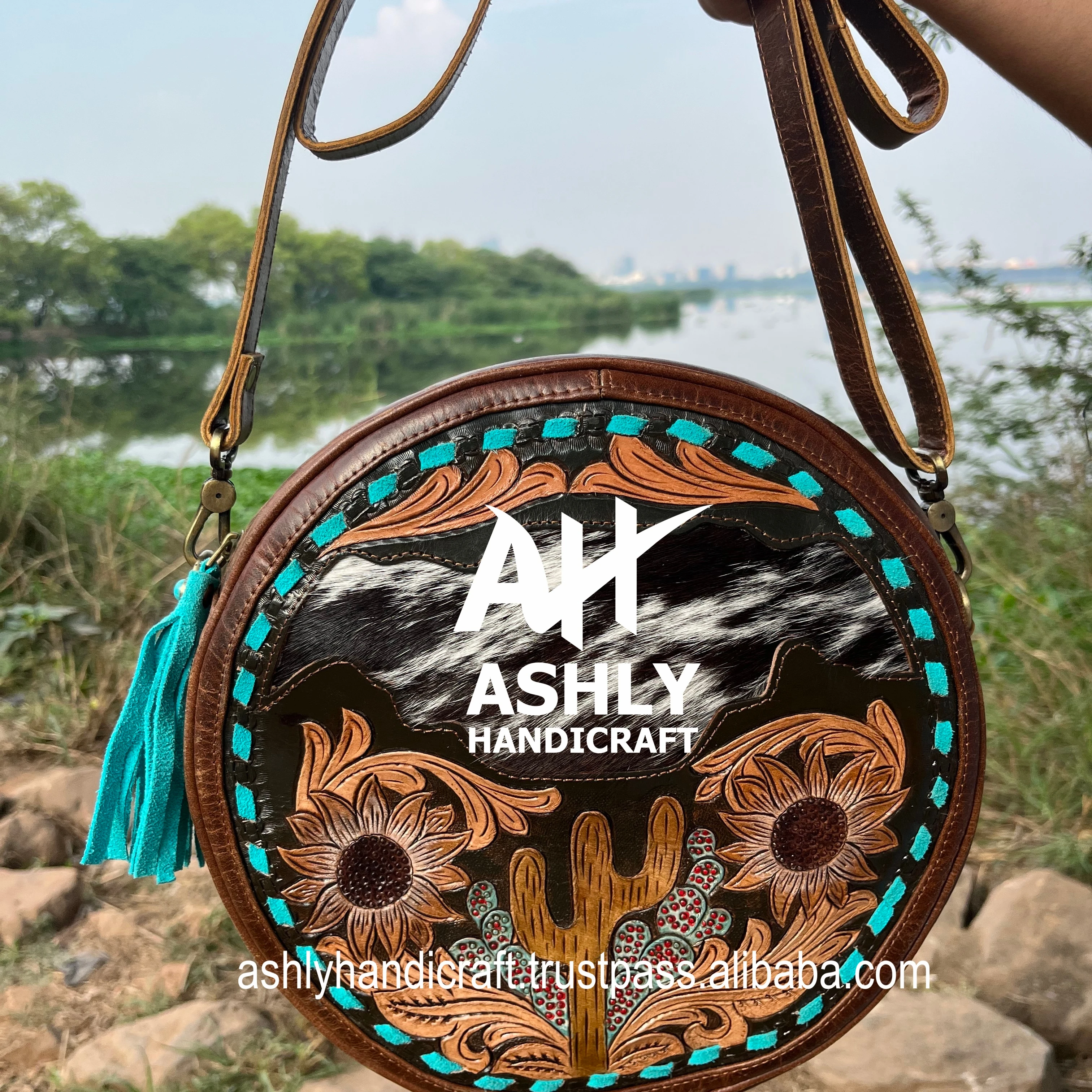 2024, Лидер продаж, кожаная сумка на ремне, ручная работа, круглая сумочка, дизайнерская женская кожаная сумка на плечо для женщин и девочек