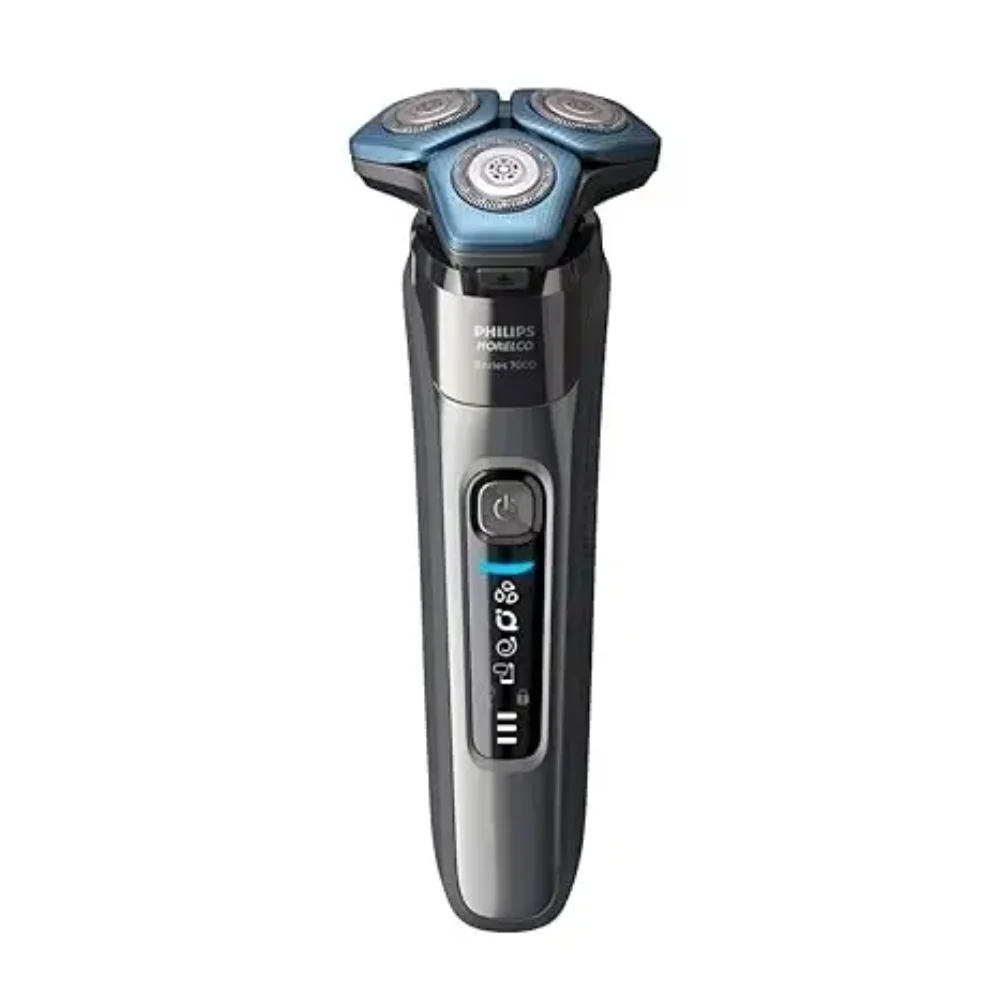 7100 для бритвы Philips Norelco перезаряжаемая электробритва мокрой и сухой с технологией SenseIQ всплывающим триммером мужчин S7788/82