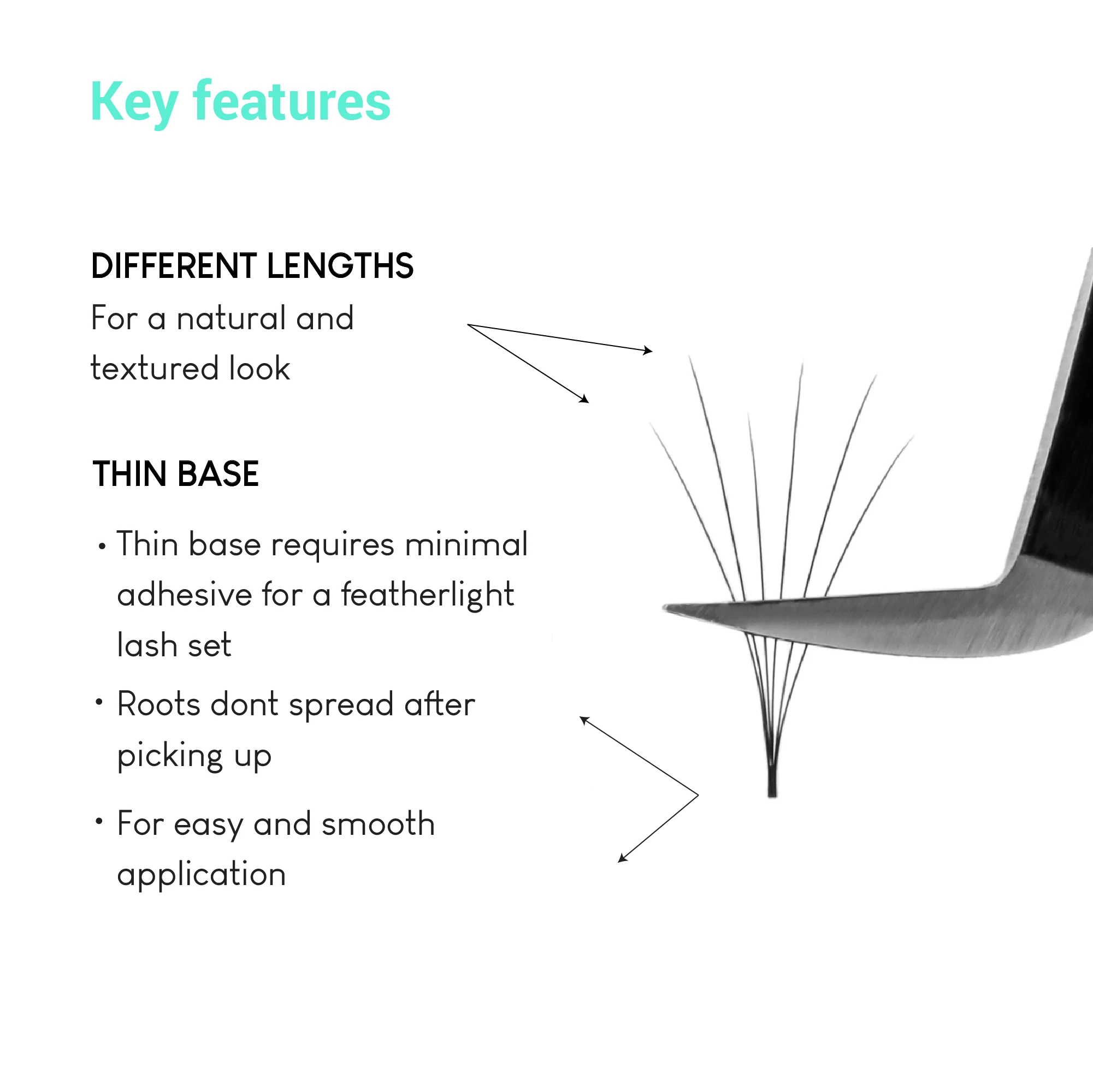 Double layer eyelash extension easy fan 0.03 0.05 0.07 lash trays matte black easy fan bulk lashes wholesale manufacturer