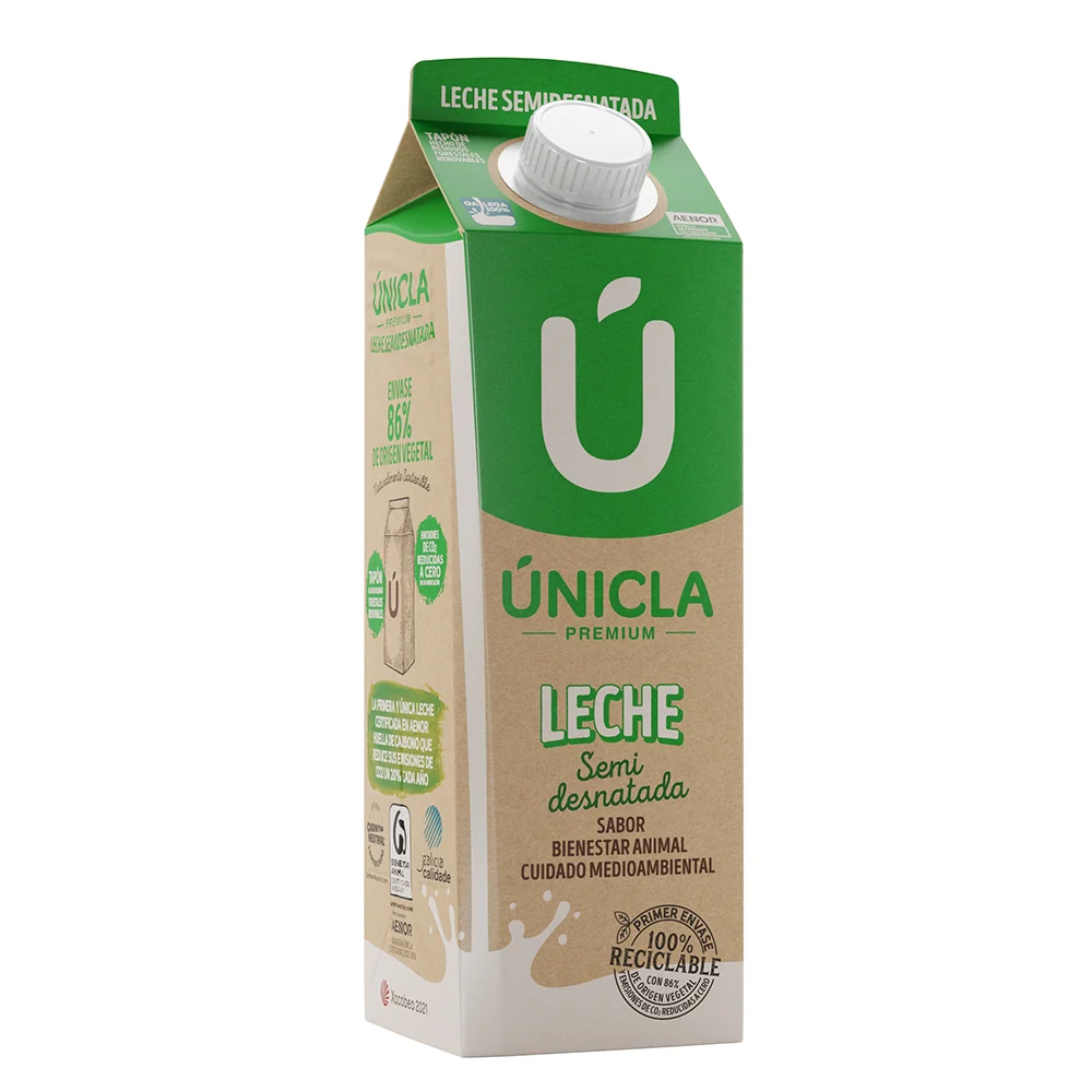 Premium UHT Semi Skimmed milk 1L UNICLA