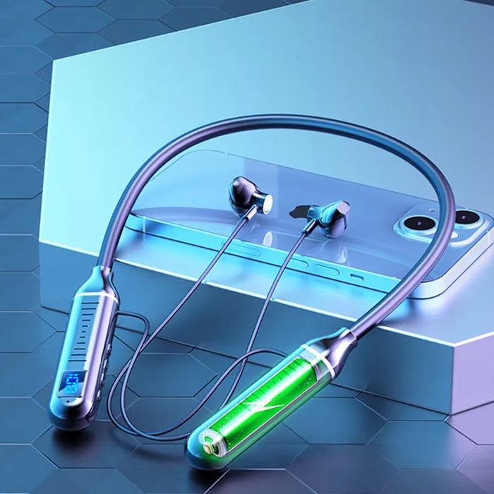 Wholesales Magnetic Earbuds Wireless Sports Earphones Neckband Headphones Neck Hanging Headset