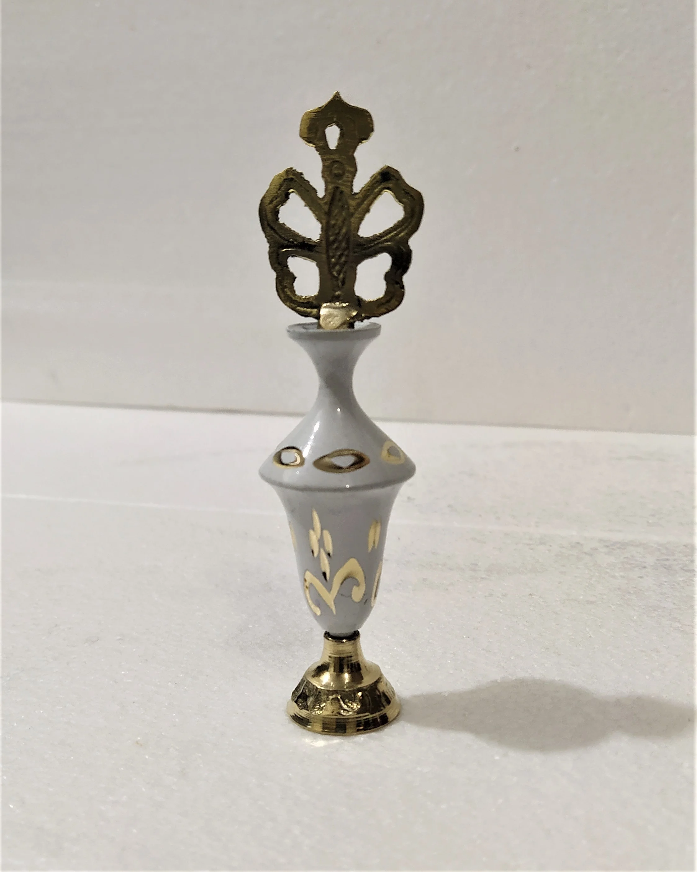 Brass Designs Eye Liner Box Surme Dani Pots Women Makeup Design Natural Eye Powder Storage Shiny Silver Pots d