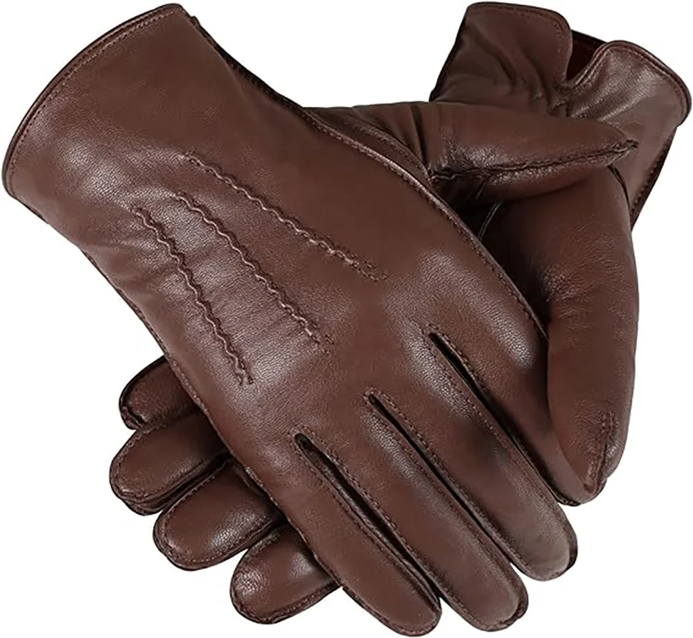 Pakistan Supplier High Quality Fashion Genuine Goat Skin Leather Gloves Men Car Driving Gloves Goatskin Leather gloves