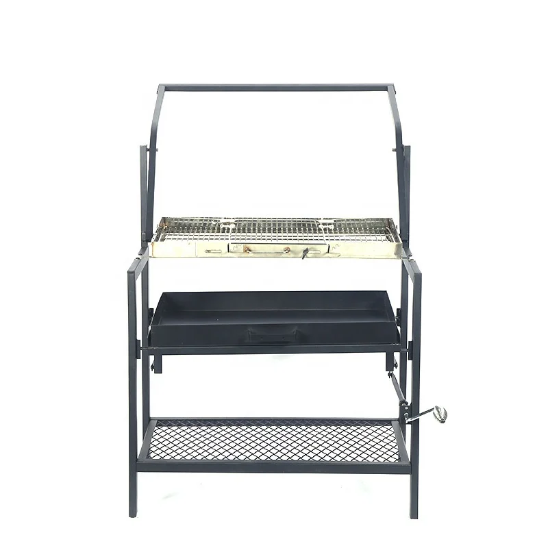 Outdoor Carbon BBQ Grill stainless steel grill plate large charcoal barbecue grill commercial camping picnic