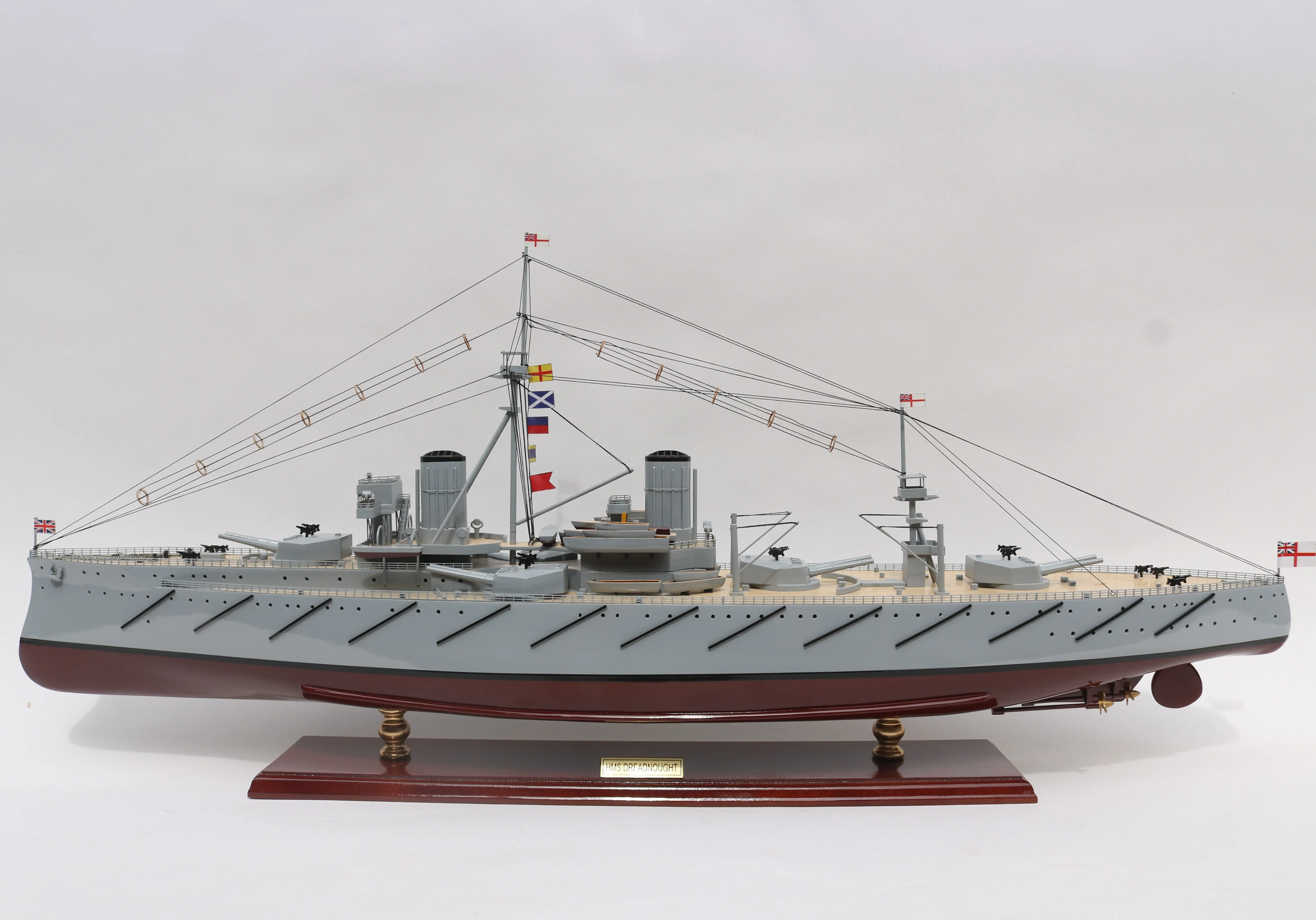 Gia Nhien Manufacturer Custom Design Low MOQ HMS DREADNOUGHT 1906 WOODEN MODEL BOAT - HIGH QUALITY WOOD SHIP MODEL - HANDICRAFT