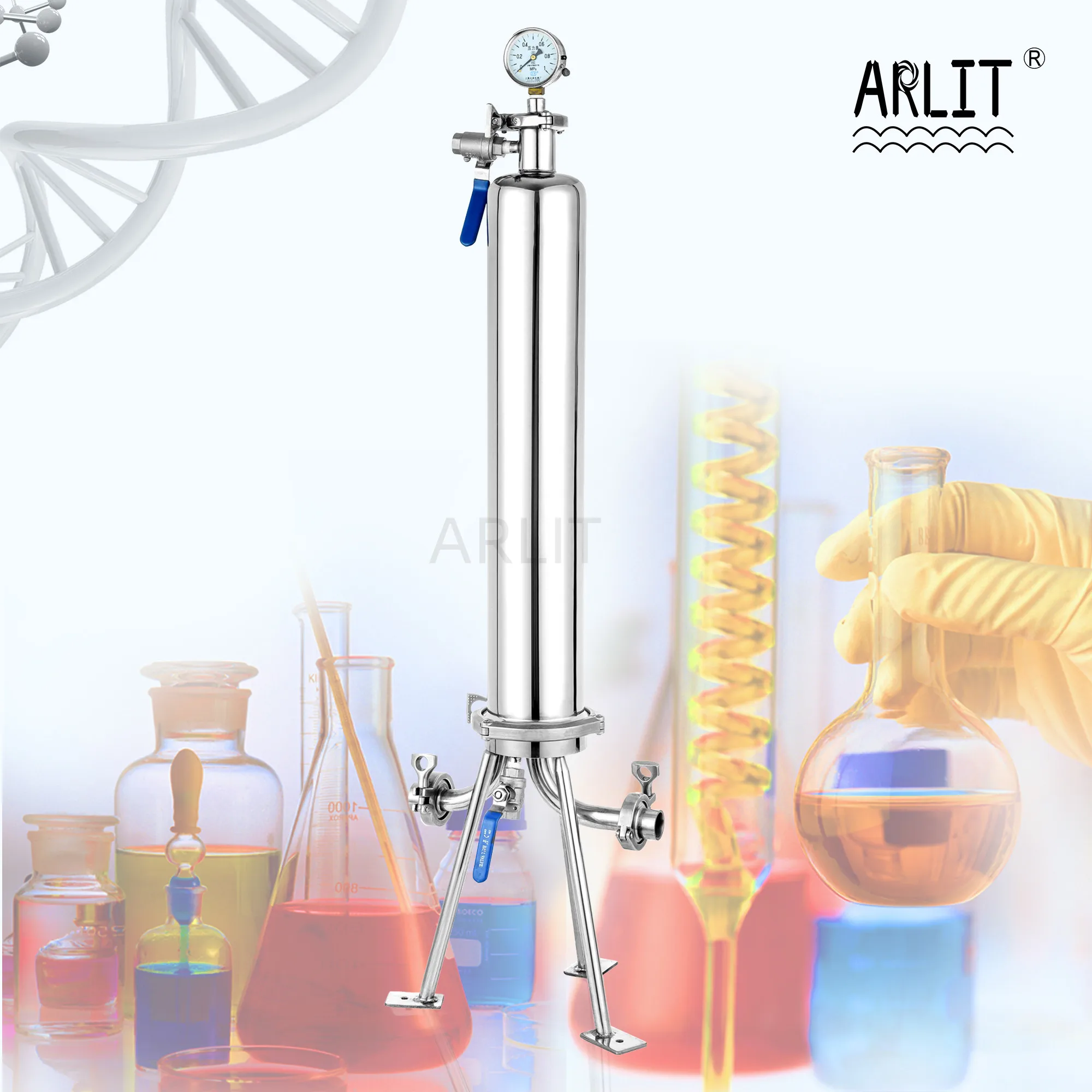 Горячая Распродажа 5 дюймовый корпус фильтра картриджа 304/316 L корпус фильтра из нержавеющей стали