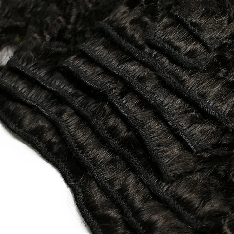 Natural Black Brazilian Body Wave Clip In Human Hair Extensions Curly Remy Virgin Clip in Hair For Black Women