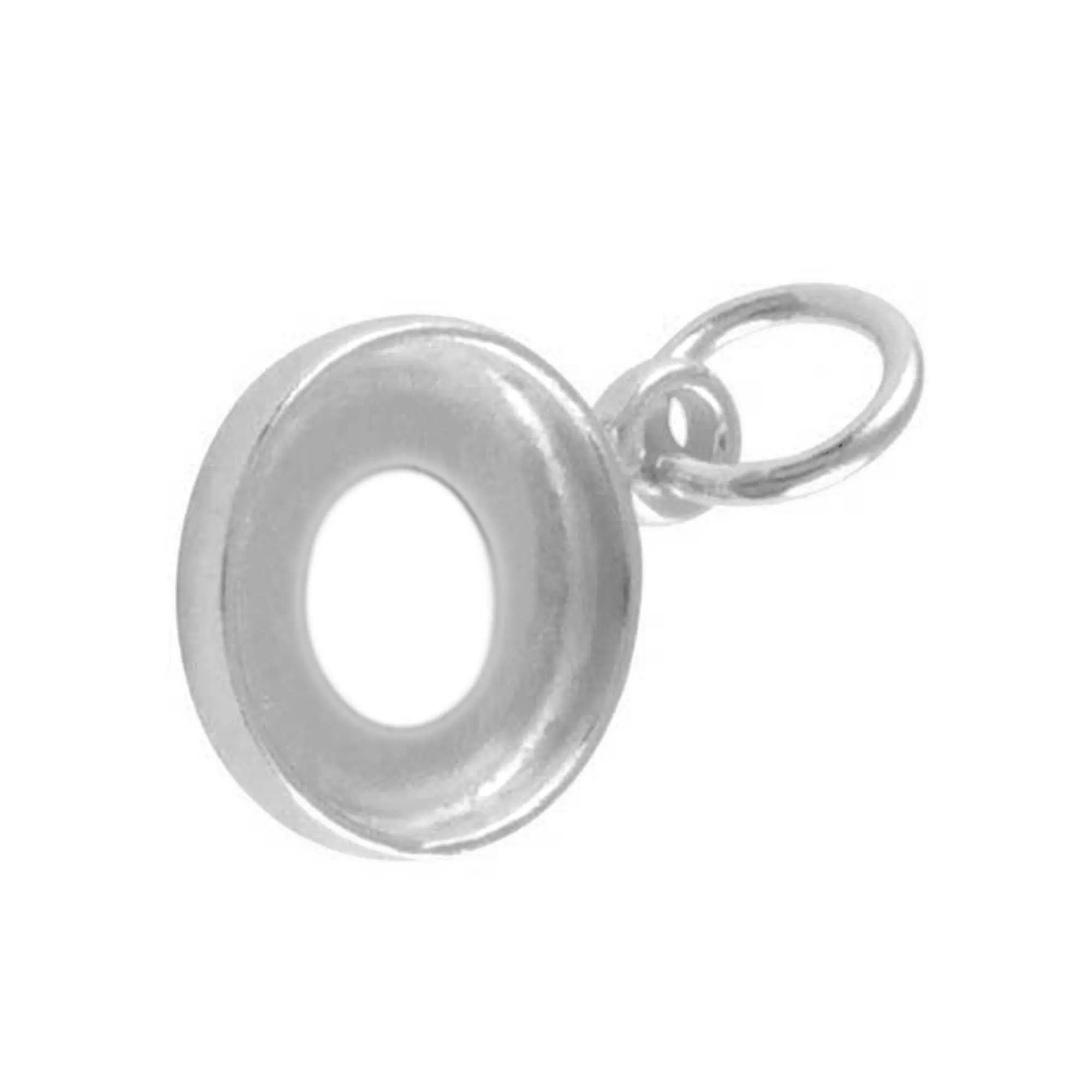 Best Selling Quality Semi Mounting 925 Sterling Silver Round Shape 4mm to 20mm Factory Price Bezel Cup Charm Pendant Setting