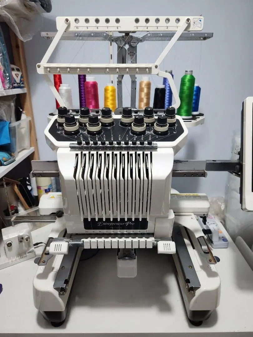 Brand New PR1000e Embroidery Machine Programmable and Electric with US Plug for Home Car Hotel Outdoor Use