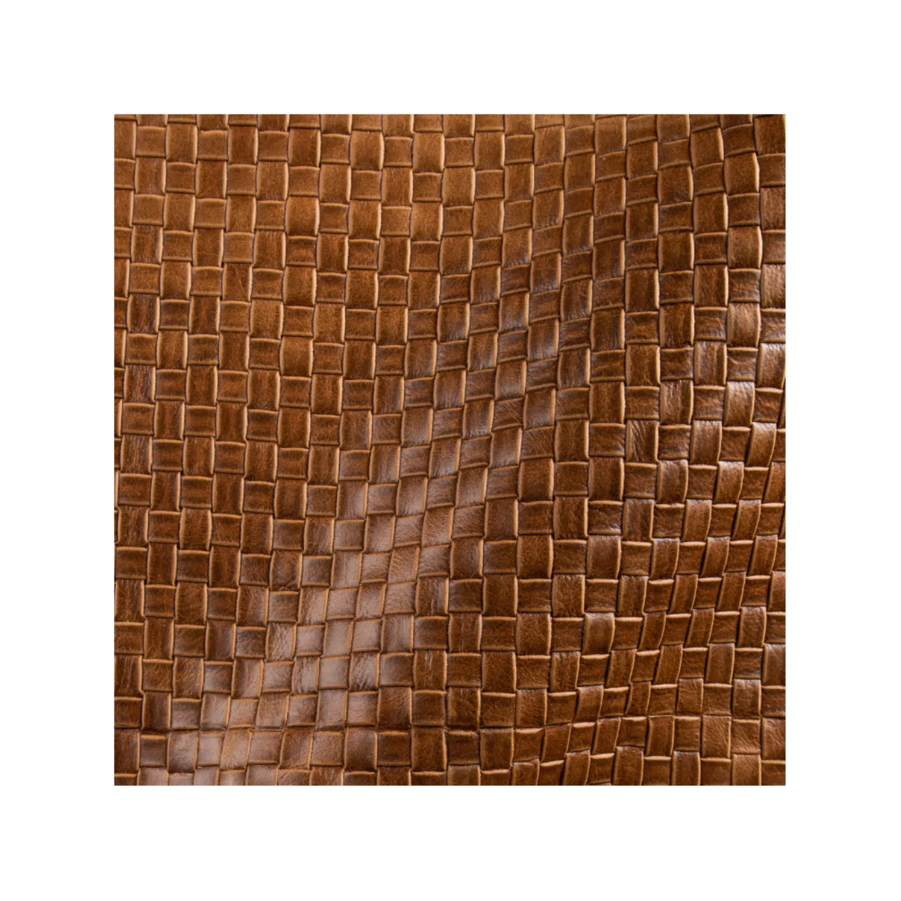 High Quality Italian Leather with Popular Pull-Up Embossed Pattern Handmade Basket-Style Design Sofa Furniture Uplolstery Use