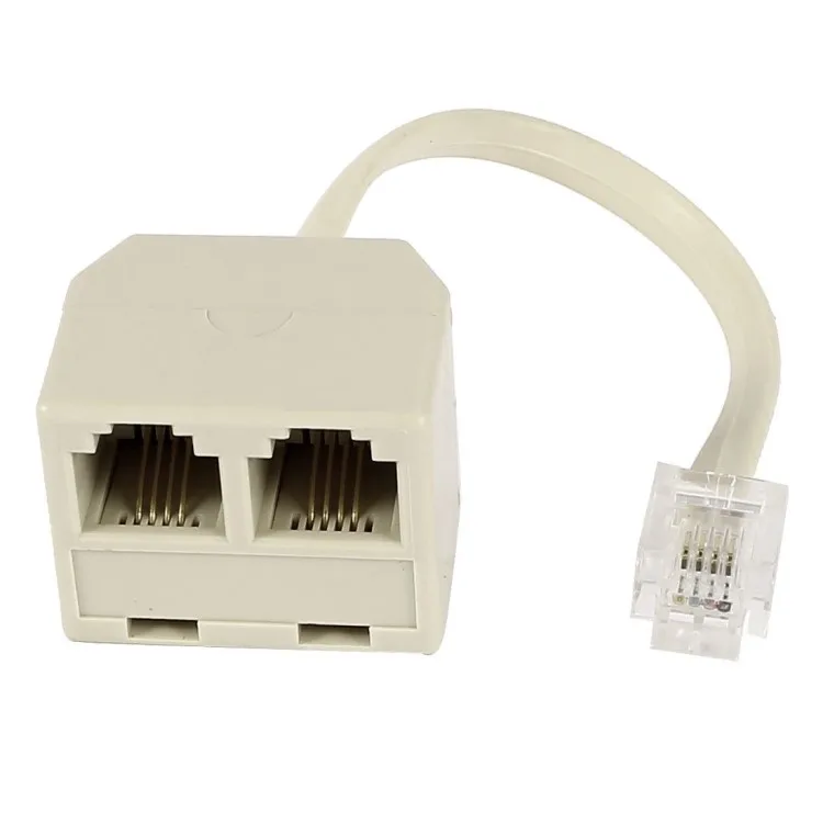 Headset Splitter RJ9 4P4C Male to 2 Female