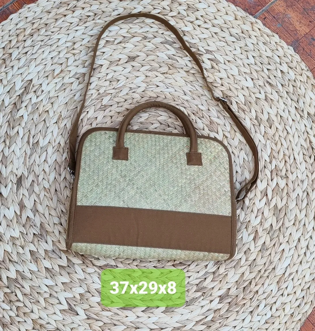 High Quality 100% Handmade Rectangle Water Hyacinth Bag CrossBody Handbag High Fashion Wholesale For Ladies Made In Vietnam