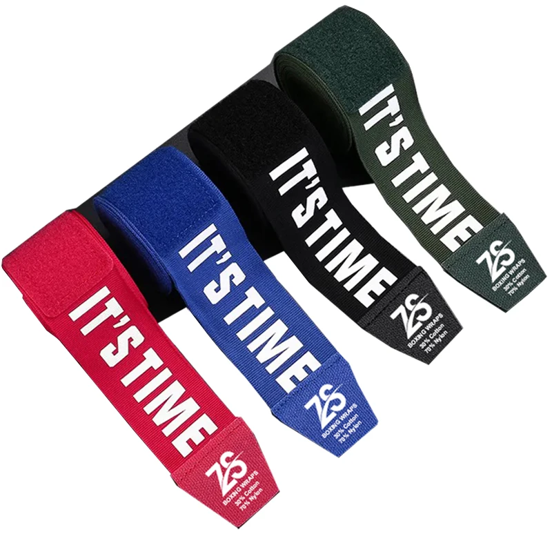 Custom printed boxing bandage cotton hand wrap boxing customized fast boxing wraps elastic 2.5m 3m 4.5m 5m