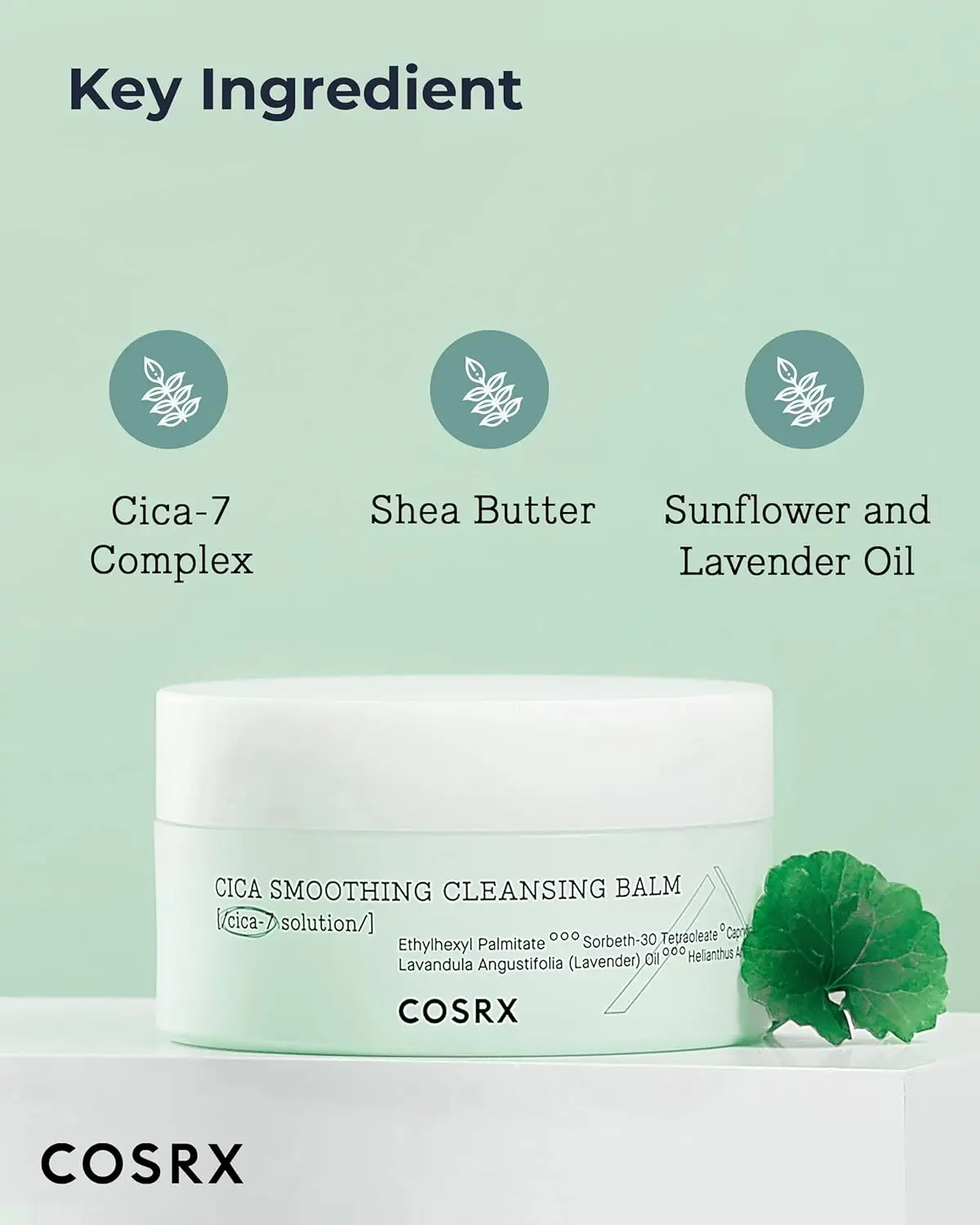 COSRX Cleansing Balm Pure Fit Cica Smoothing Cleansing Balm 120mL Deep Cleanser Hydrating Moisturizing Repairing Korean Skincare