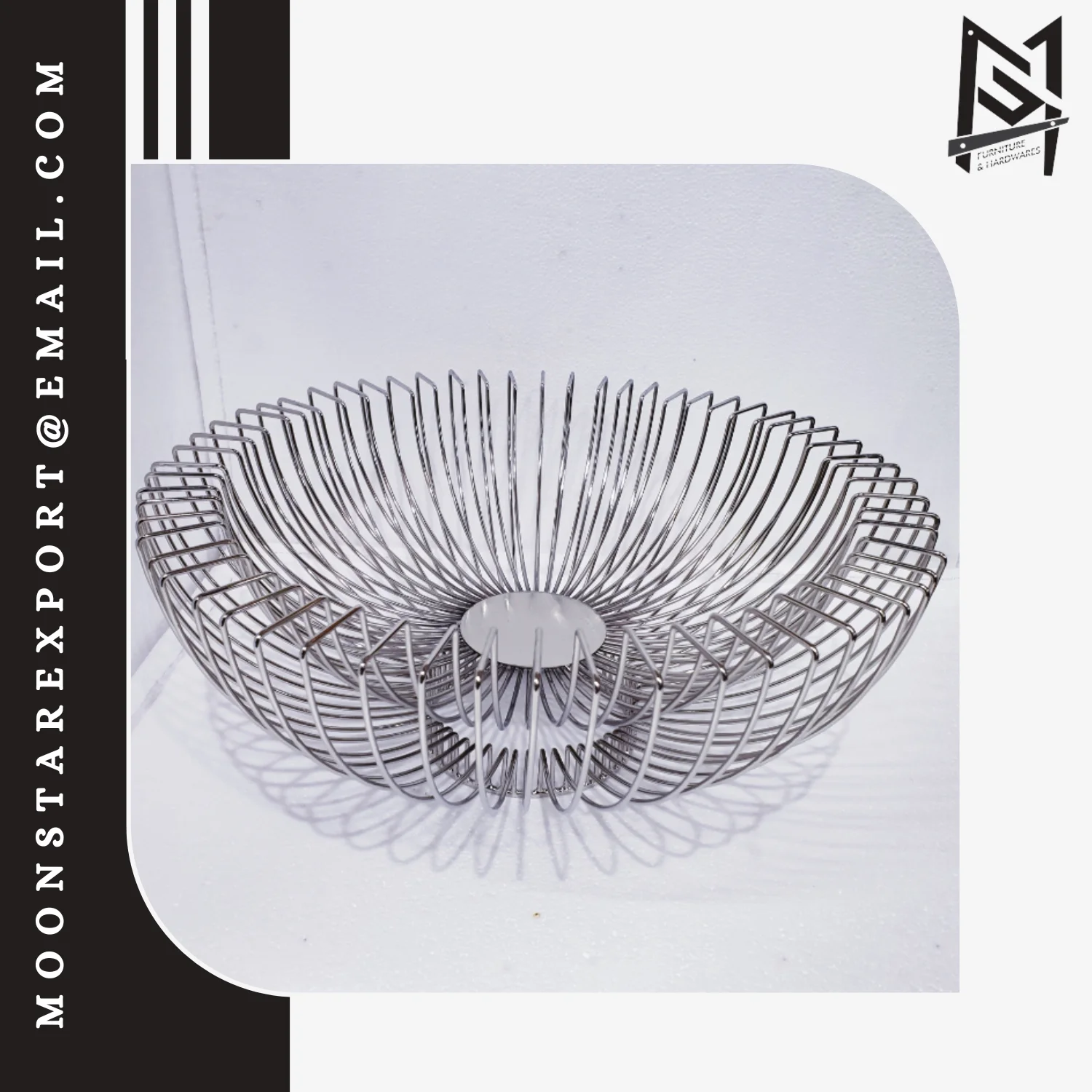 Buy High Garde Metal Fruit Basket with Silver & Gold Finished Available Latest Designed Fruit Basket For Sale