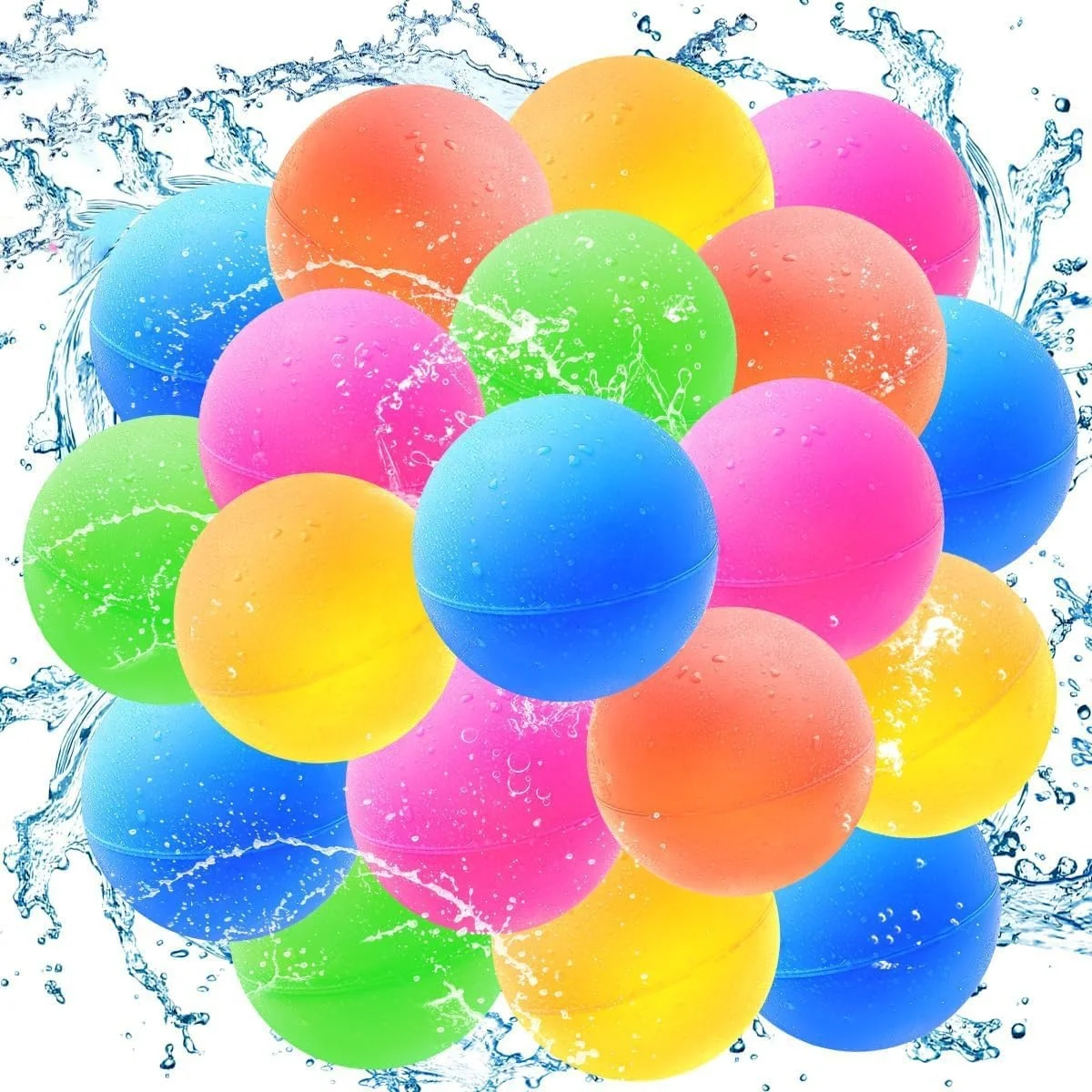 Summer hot Sale For Pool Parties Family Games Water Bombs Silicone Self Sealing Refillable Reusable Water Bomb Balloons