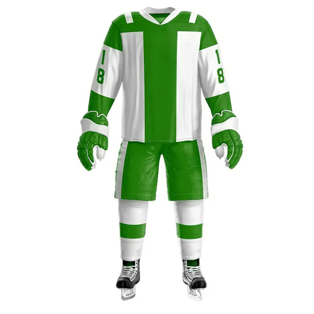 Premium Quality Factory Manufacture Ice Hockey Jersey And Pant Sets Wholesale Price Ice Hockey Uniform