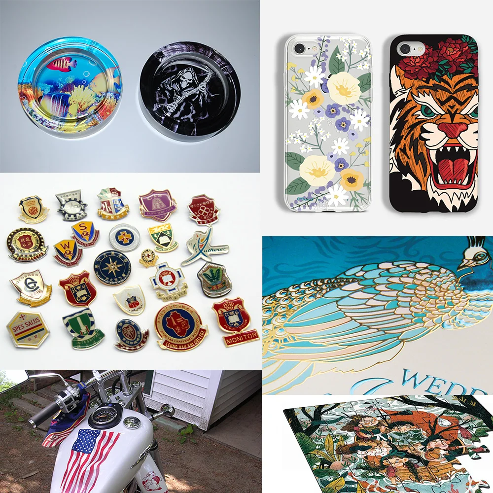 UV inkjet printer foil sticker paper crystal hologram stickers printing machine for small business multifunction uv dtf printer