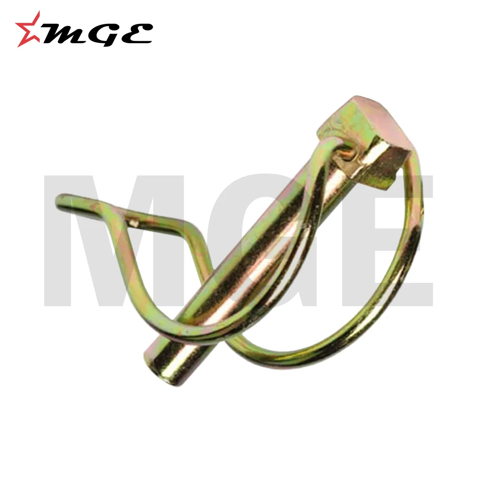 High Strength Shaft Locking Tube Linch Pin For Tractor Linkage Parts With Proper Finishing Of Golden Zinc Plating