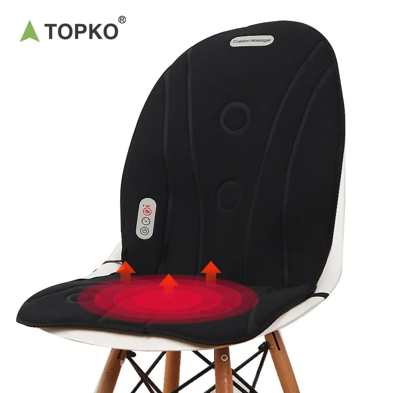 TOPKO Temperature Control Folding Breathable Heated Seat Cushion Pad for Camping Fishing Office Chair Heated Seat Cover
