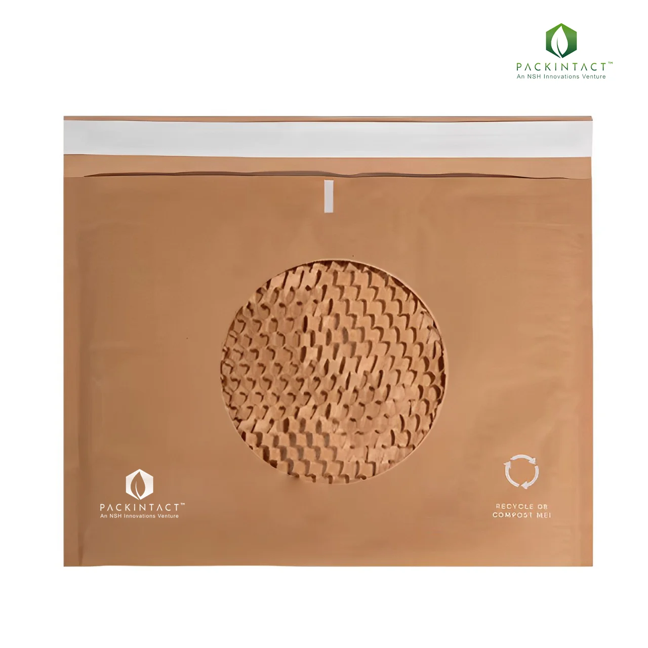 Biodegradable Honeycomb Kraft Padded Mailer Customize Logo Printing Paper Cushion Envelope for Shipping