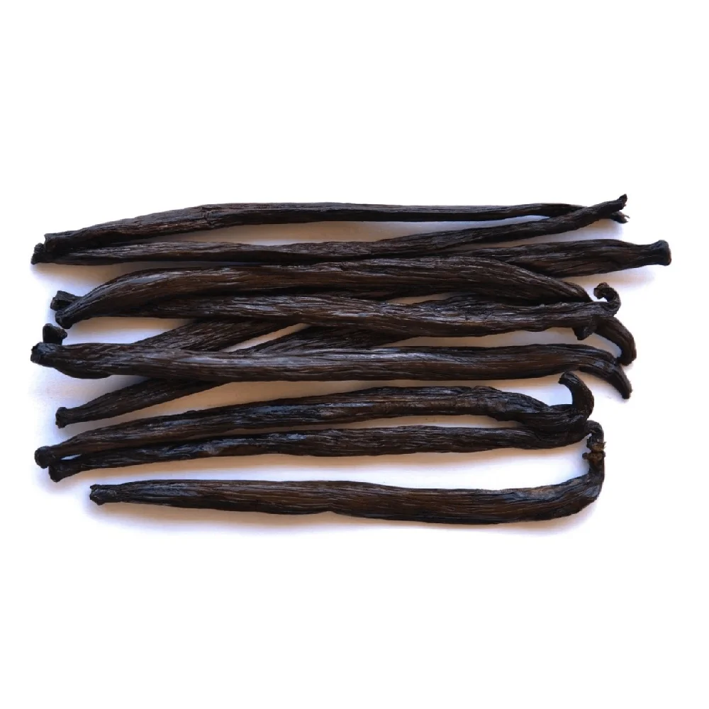 Bulk Supply Wholesale Vanilla Beans Premium Quality Dried Oily Vanilla Planifolia Pods Whole Vanilla Beans for Spice