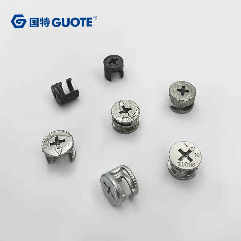 GUOTE Screw Connector Cam Screw Nuts Joint Connector Fasteners Eccentric Lock Fastening Wheel Screws Connector