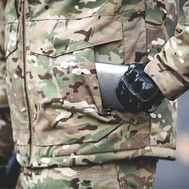 New tactical cotton suit male outdoor waterproof training suit special forces charge coat winter coat camouflage windbreaker