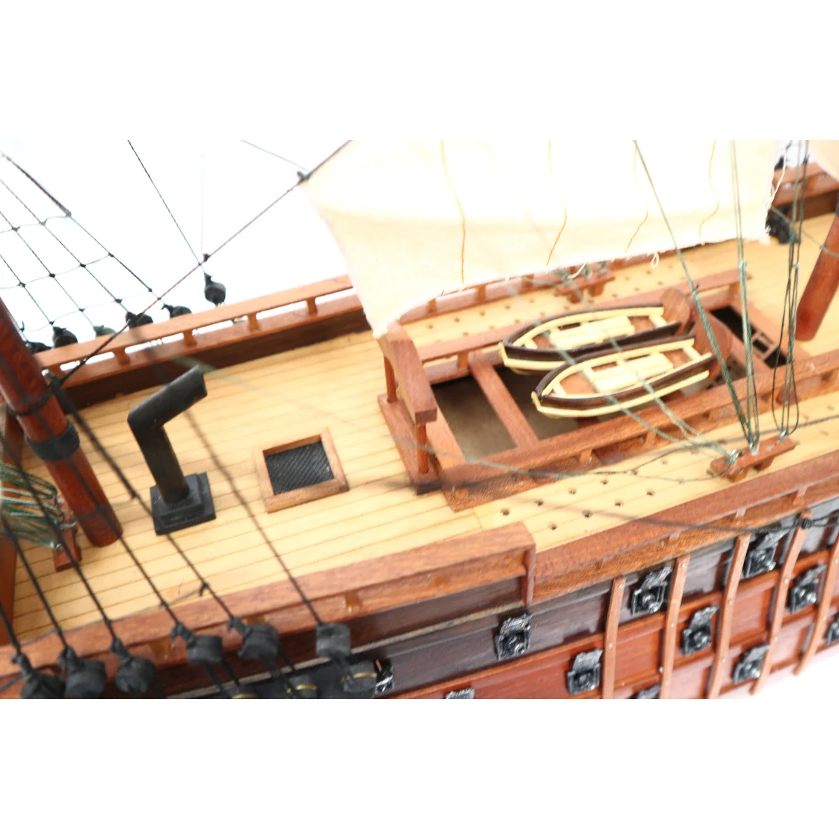 TALL SHIP SANTA ANA (1784 - 1812)  - WOODEN HANDICRAFT SHIP MODEL WITH STAND - MODEL SHIPS FOR HOME DECORATION, GIFT, COLLECTION
