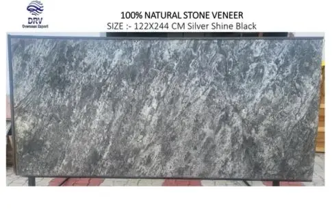 Indian Natural Stone Veneer 2mm Thick Flexible Tile 2KG per Sheet Slate for Exterior Application Made in India