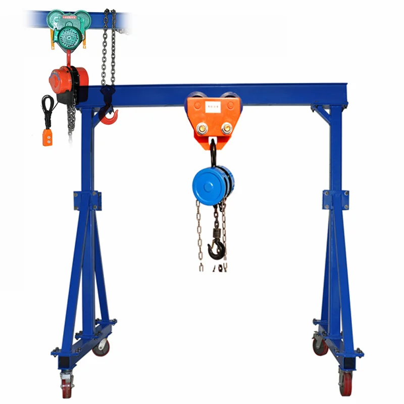 Регулируемая высота по индивидуальному заказу 1 2 3 5 10 тонн небольшой мини портативный козловой кран с 4 колесами