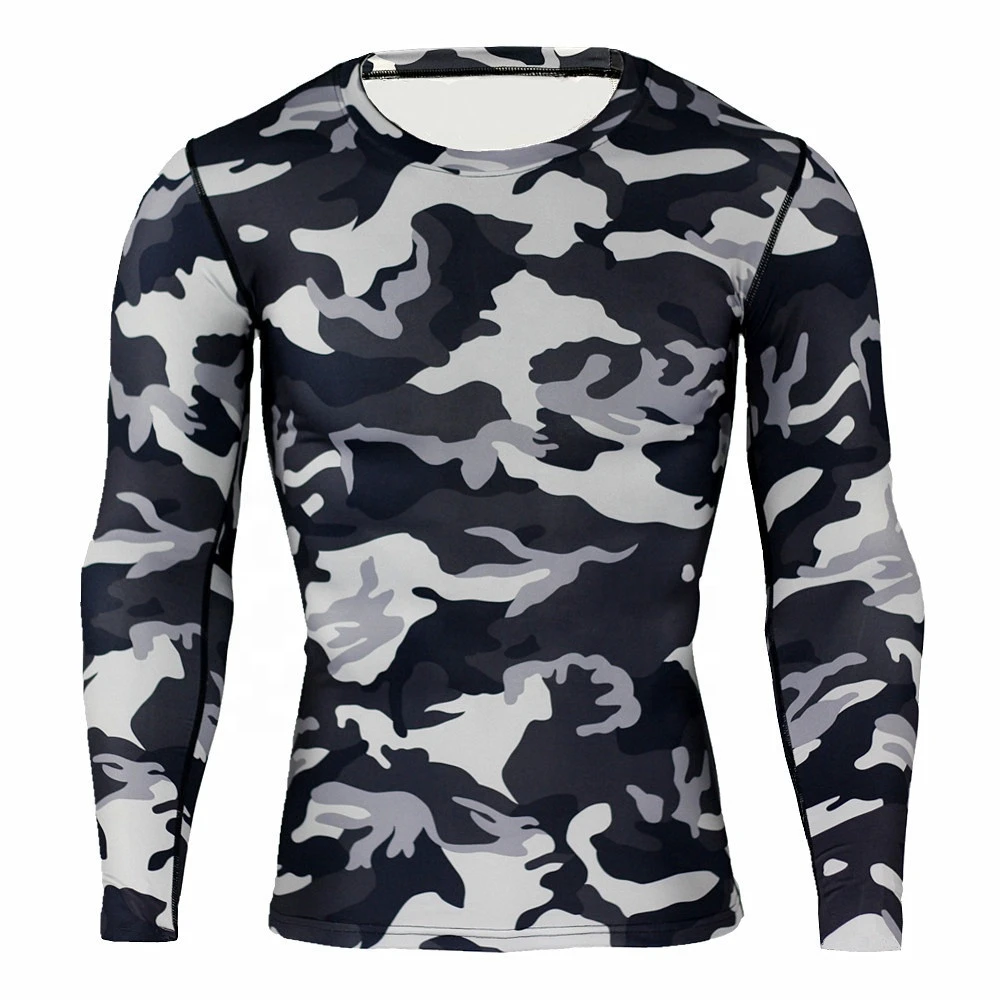 Rash Guard, прямые продажи с завода, рубашки с длинным рукавом, сублимационная компрессионная рубашка для мужчин, Mma Rash Guard