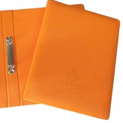 Orange Color High Quality Leather and Wood Menu Folder Promoting Sales for Restaurant Hotel Wine Bar from India