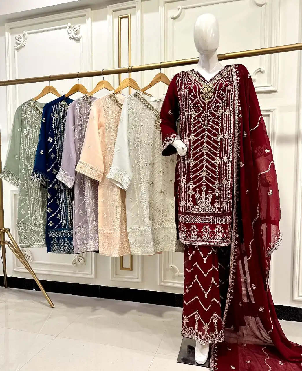 Fashion Designer Indian Pakistani Chiffon Maxi Lahenga Choli Gharara Sharara 3 Piece Suits Wholesale Price Fancy Cotton Salwar
