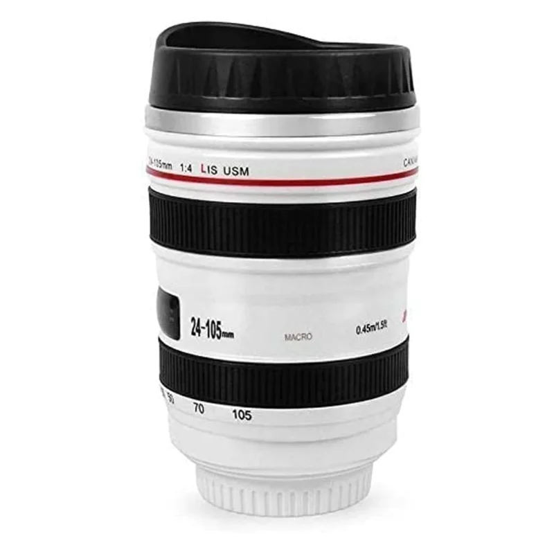 2025 New Camera Lens Cup Thermo Mug Stainless Steel Insulated for Coffee and Refreshments 24-105mm