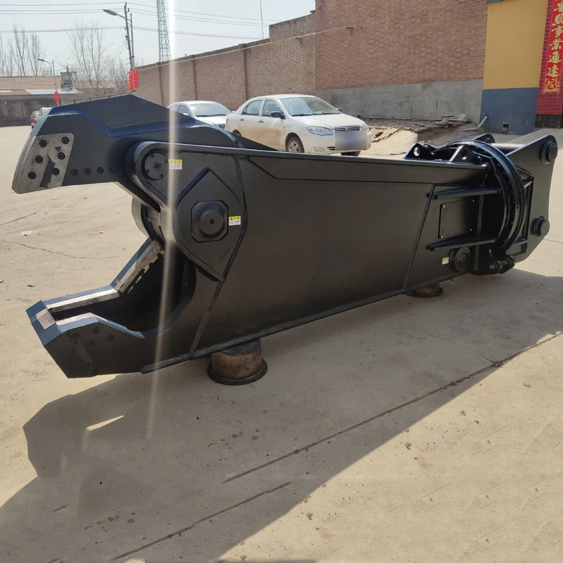 Hydraulic Rotating Excavator Attachment Demolition Double Cylinder Metal Scrap Shear For Excavator