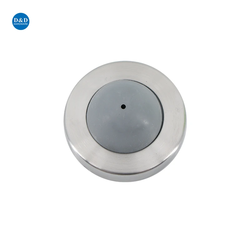 Round Type Commercial Door Stops Stainless Steel Hotel Doorstop Wall Stops for Doors