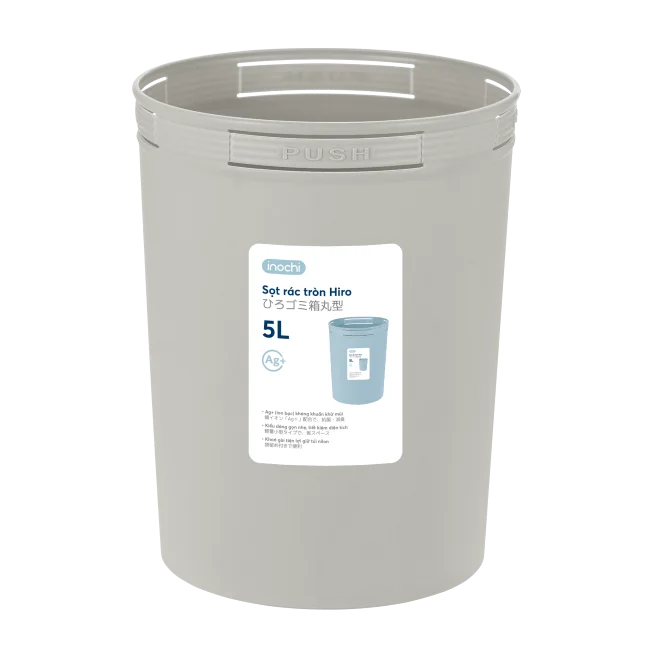 Hoty selling Hiro round wastepaper bin 5L Primay PP Plastic Colored masterbatch