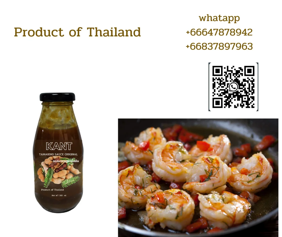 KANT Tamarind Sauce Original Product Premium Grade From Thailand 300 ML In Glass Bottle OEM Kancheewalanad company limited