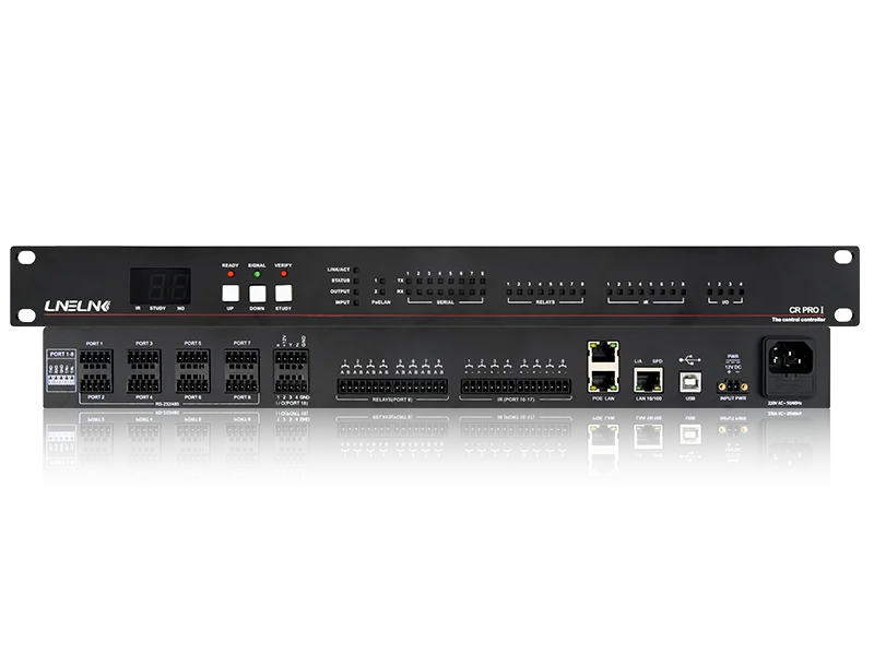 Central Control Host Programmable Network Device Designed Specifically for Controlling Audio-visual and Stage Lighting Systems