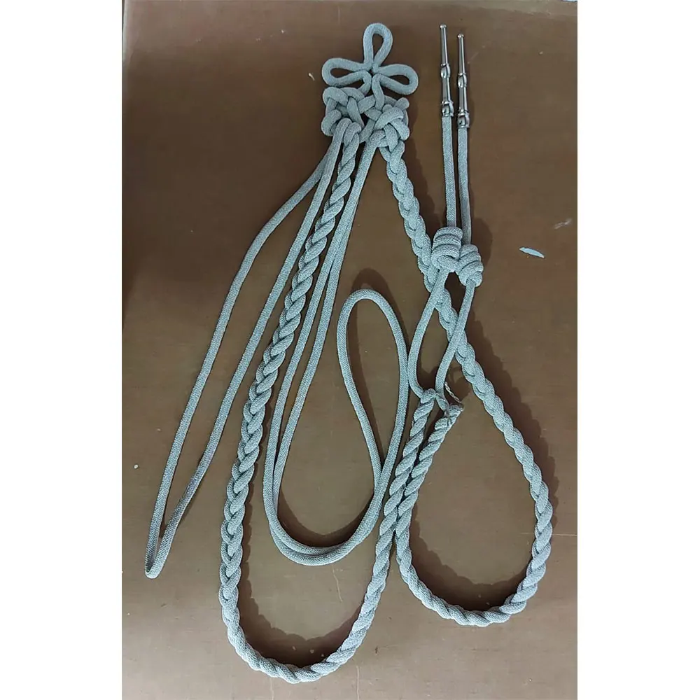 2024 Factory Price Ceremony Aiguillette Ceremonial Uniform Shoulder Cords With Metal Pendant Shoulder Cord