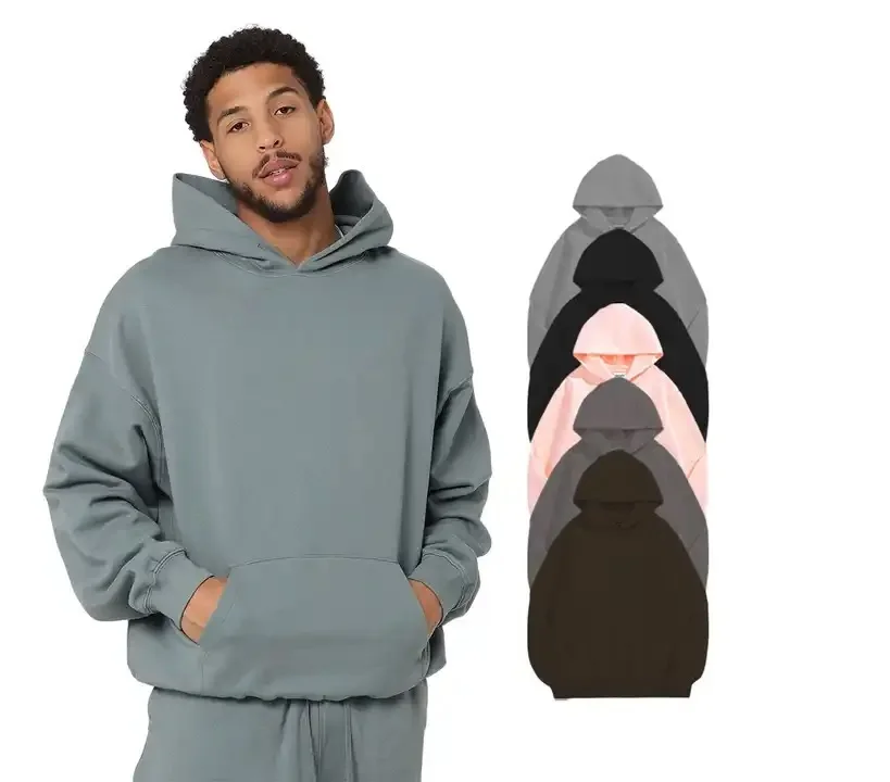 manufacturers for customs clothes cropped hoodie oversized Streetwear 500 gsm 480 gsm baggy cotton foam Puff printing hoodie