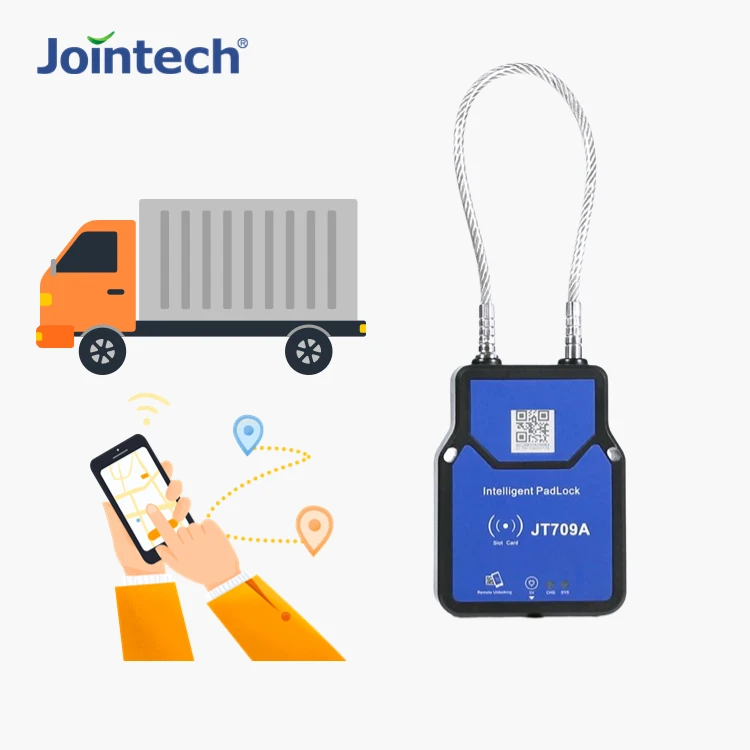 Jointech JT709A Customs RFID Smart E-lock Container Satellite GPS Padlock Gps Tracker Portable Mini Waterproof GSM (2G) / 4G