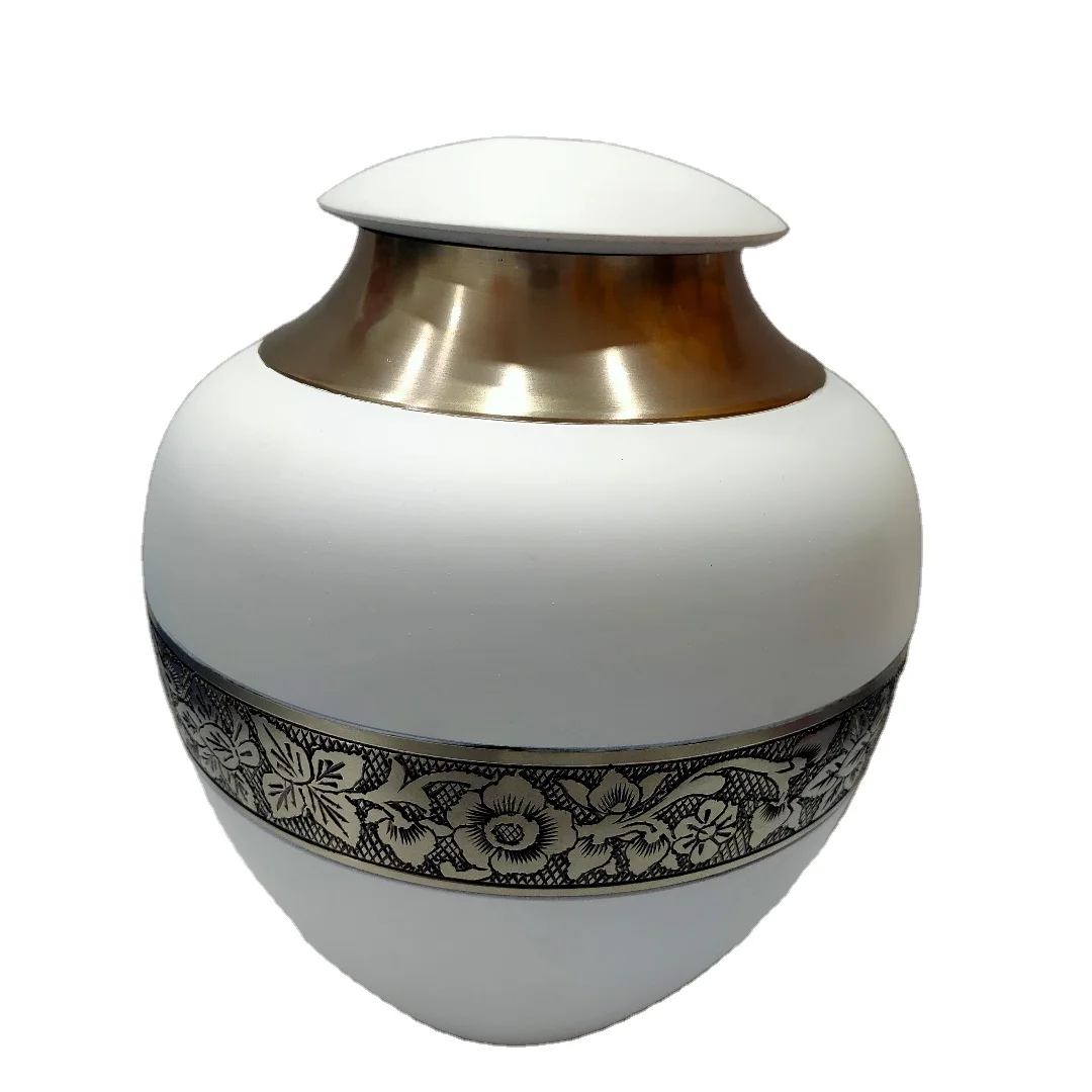 Beautiful Marble Finish Aluminium Urn Great Quality Handicraft at Best Wholesale Price for Funeral Cremation Ashes