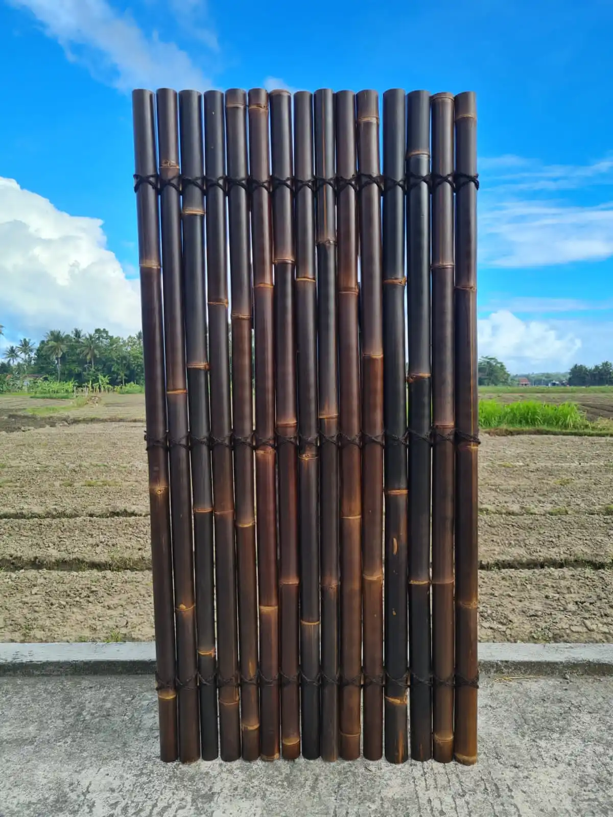 bamboo fence promo fencing garden home natural garages panel