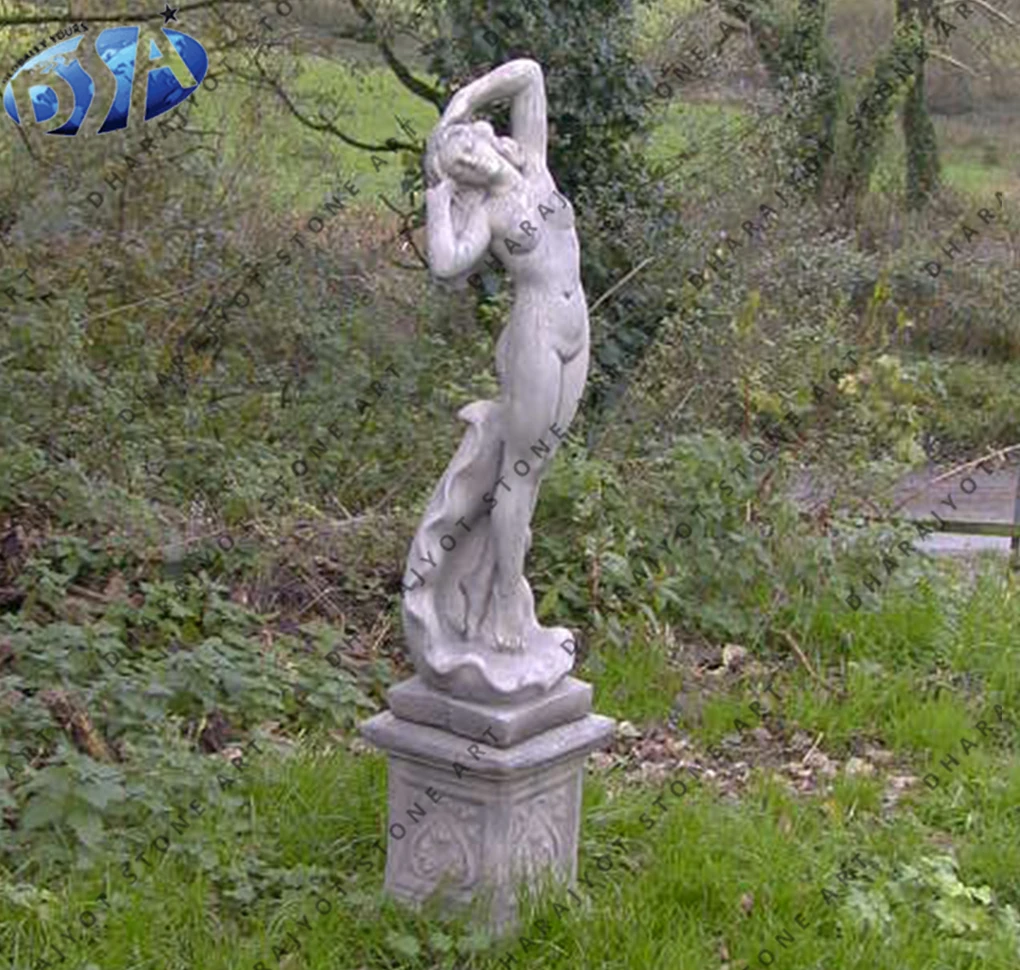 Indoor Classical Hand Carved Famous Stone Head Bust Women Female Sculpture Marble Bust lady statue