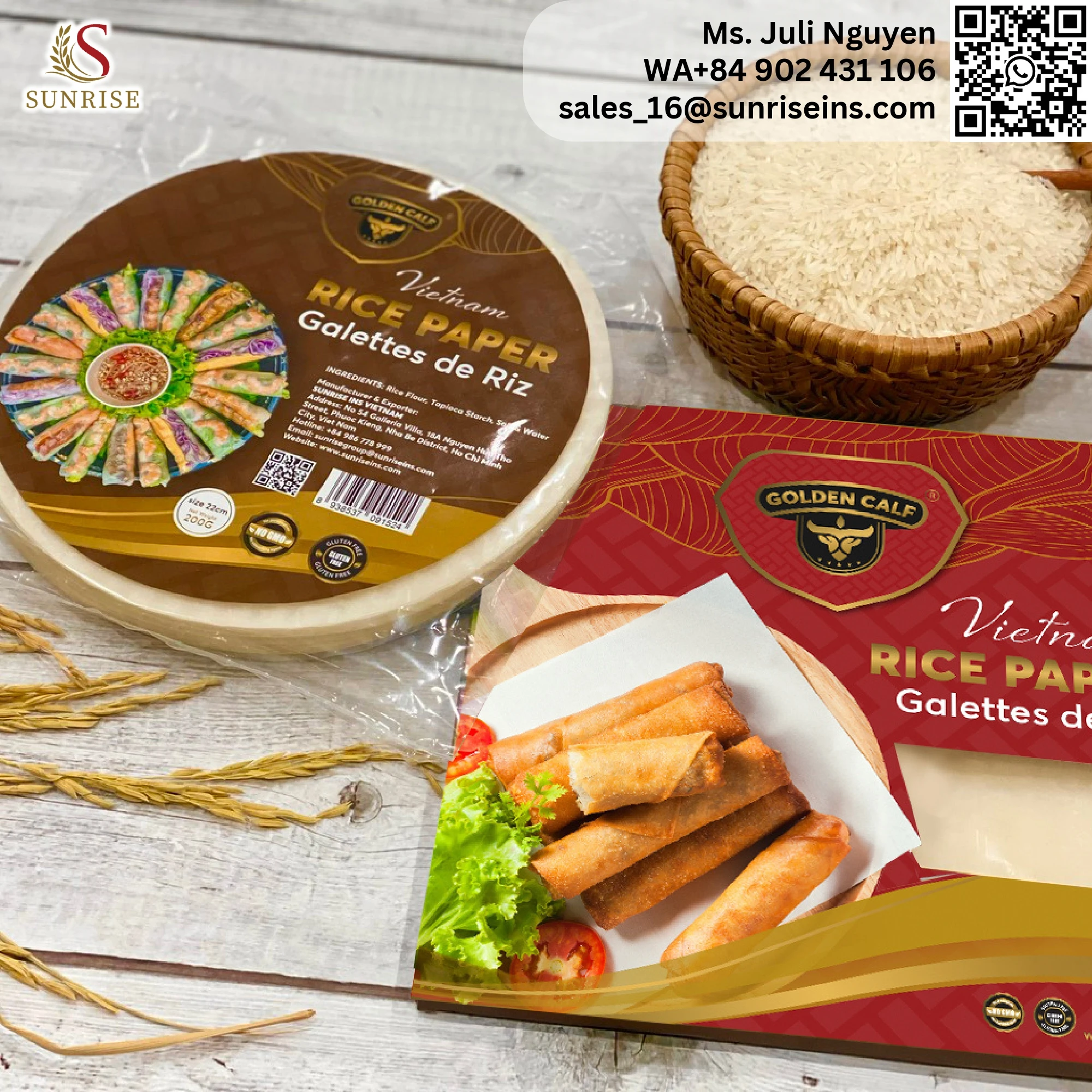 PREMIUM Quality Vietnam Rice Paper - Juli WA84902431106