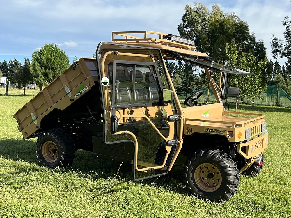 Powerful Side By Side EV Four-Wheel Electric ATV 4x4 Drive with Dual Rear Coil Spring Suspension