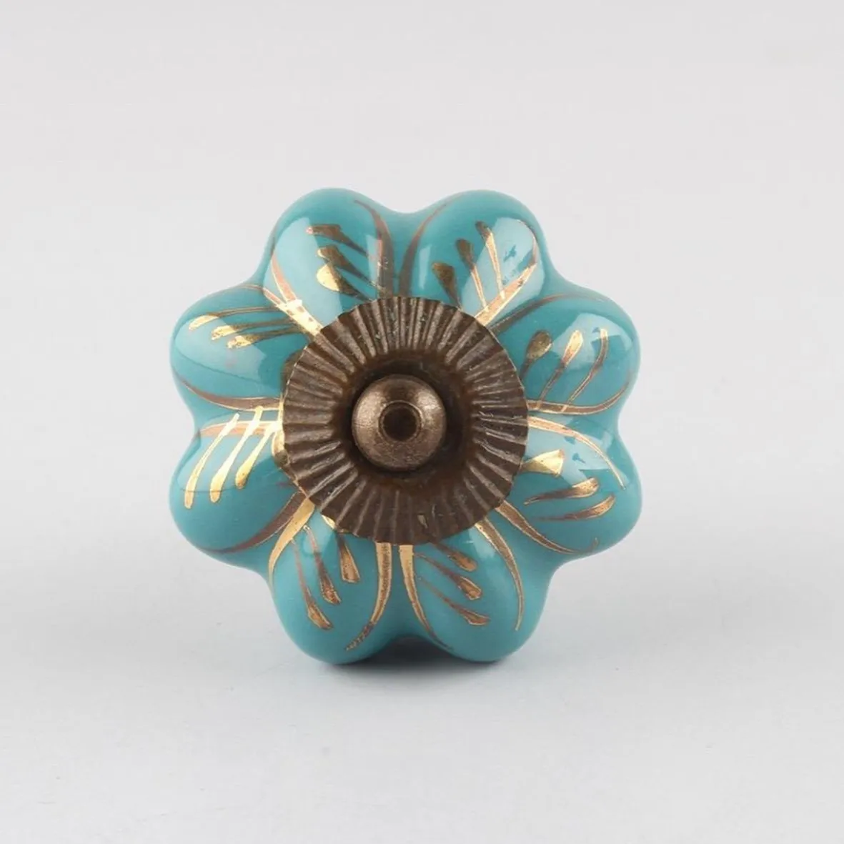 Hot Sale hardware handle Ceramic Round Cabinet Knob Drawer pull Handle glass marble knob manufacturer from India